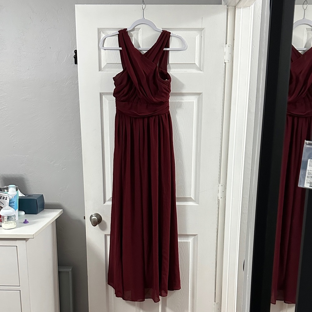 Lulu's Rich Burgundy Dress